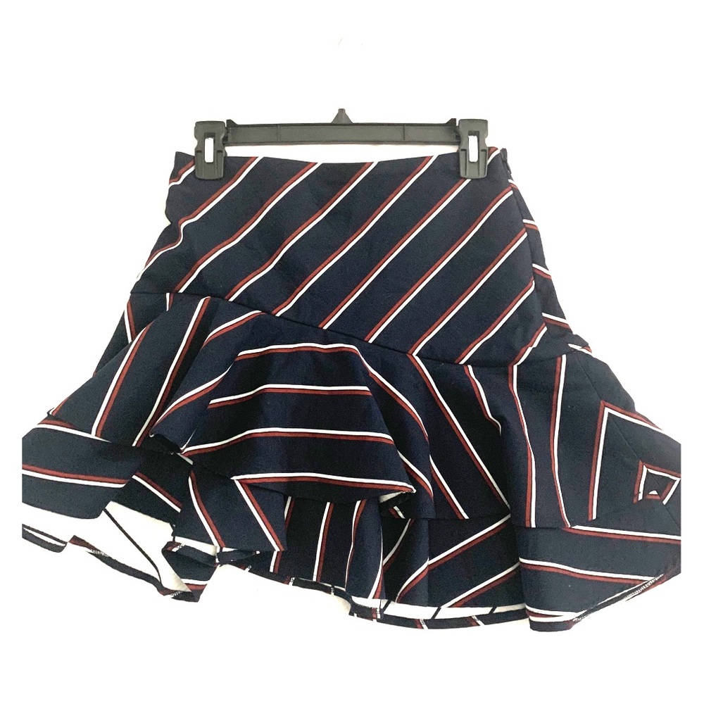 Express Navy ruffle skrit size 2